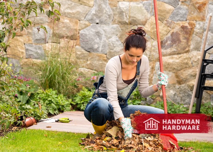 Raking Flowerbeds